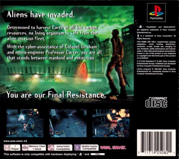 C-12 - Final Resistance (EU) box cover back